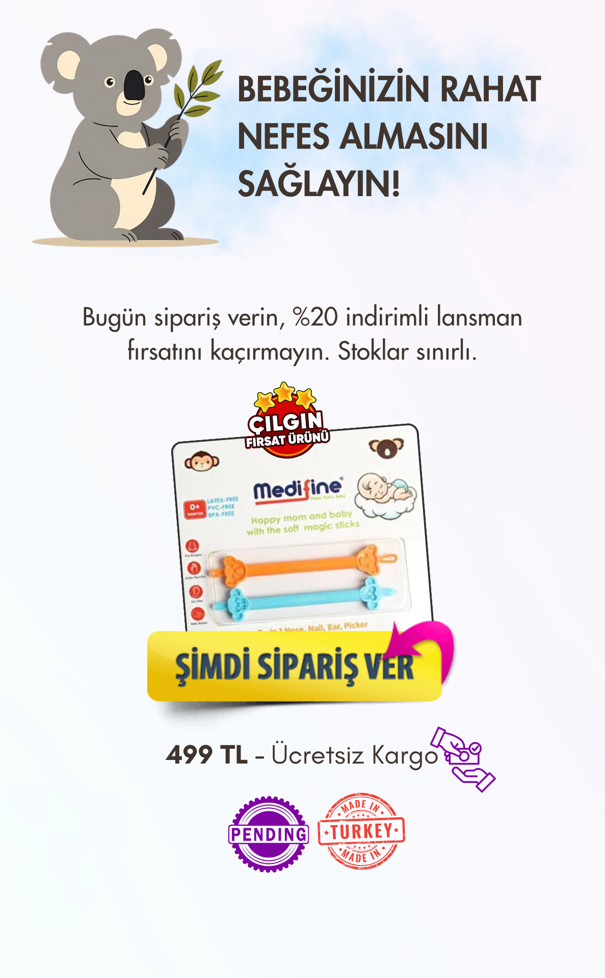 Medifine Kulak ve Burun Temizleme Ürünü Kampanyalı fiyatı ile satın al