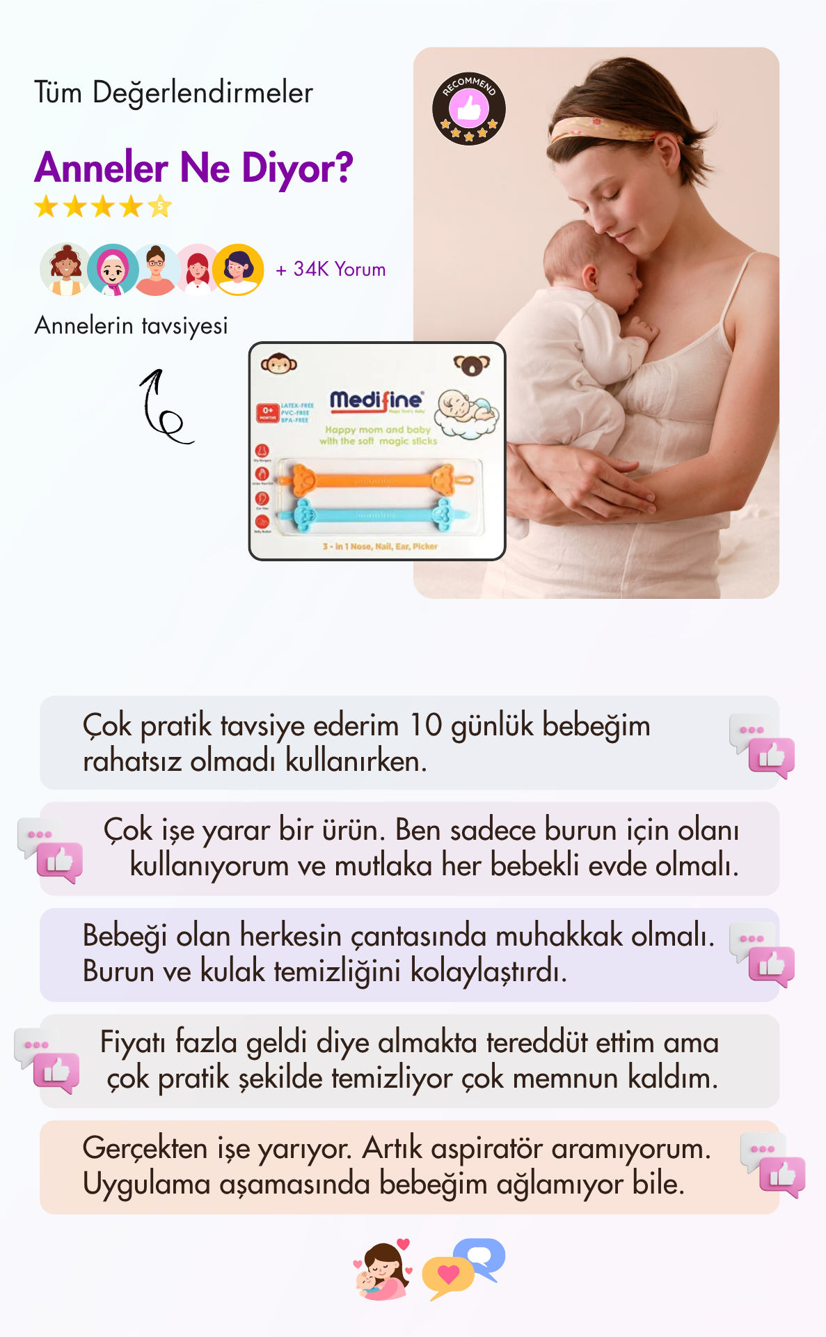 Bebek Burun ve Kulak Temizleme Seti